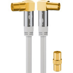 Goobay Tv Antenna Cable (135 dB), 4x Shielded - (70420)