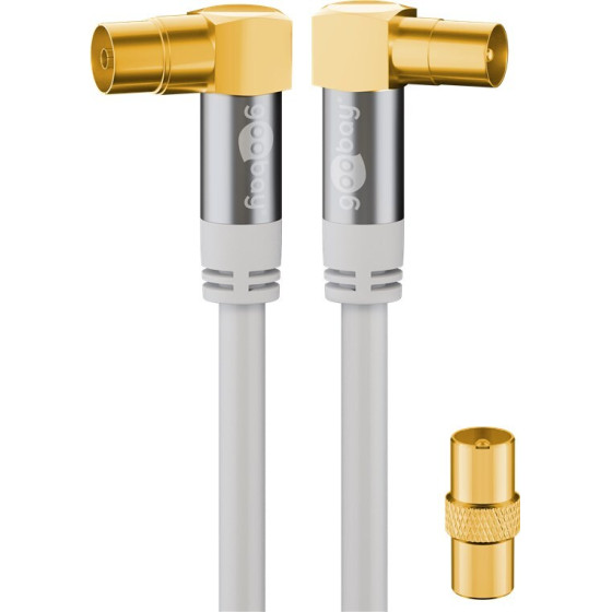 Goobay Tv Antenna Cable (135 dB), 4x Shielded - (70420)