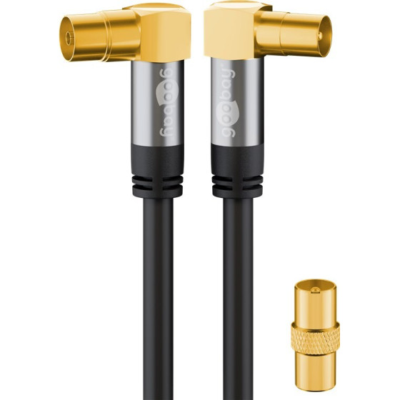 Goobay Tv Antenna Cable (135 dB), 4x Shielded - (70464)
