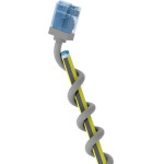 Goobay Ultra-Flexible Cat 6A Patch Cable, Slim, U/UTP, Grey - (74228)