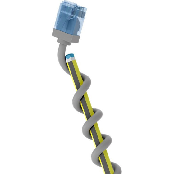 Goobay Ultra-Flexible Cat 6A Patch Cable, Slim, U/UTP, Grey - (74228)