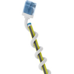 Goobay Ultra-Flexible Cat 6A Patch Cable, Slim, U/UTP, White - (74302)