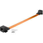 Goobay Ultra-Slim RJ45 Lan Window Feed-Through 0.25 m - (71411)