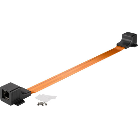 Goobay Ultra-Slim RJ45 Lan Window Feed-Through 0.3 m - (71412)
