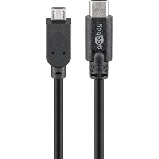 Goobay Usb 2.0 Cable (USB-C(TM) To Micro-B 2.0), Black - (67992)