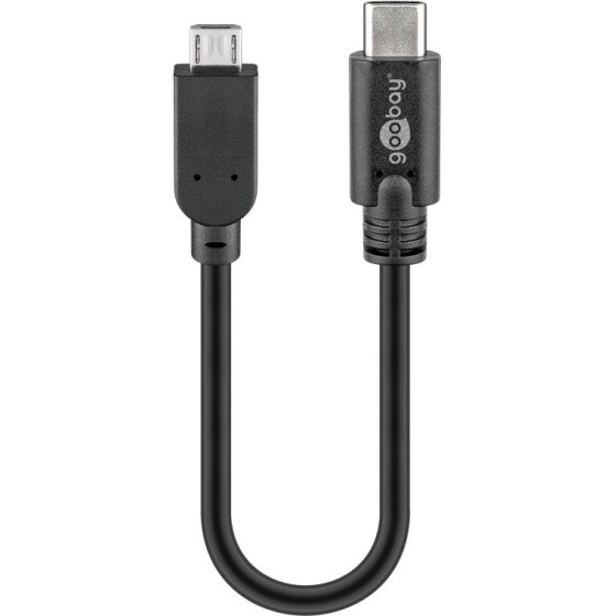 Goobay Usb 2.0 Cable USB-C(TM) To Micro-B, Black - (67895)