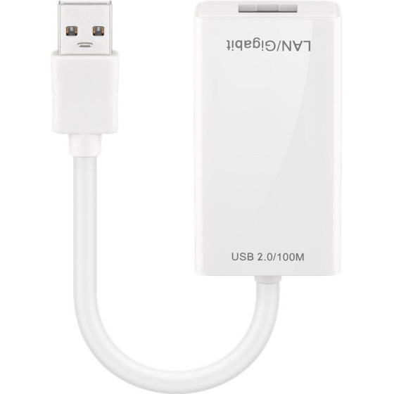 Goobay Usb 2.0 Fast Ethernet Network Converter, White - (95035)