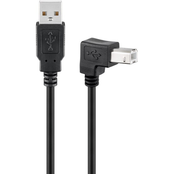 Goobay Usb 2.0 Hi-Speed Cable 90�, Black - (50856)