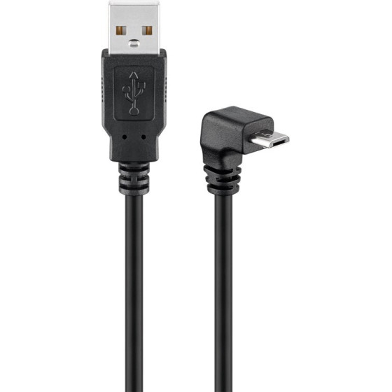 Goobay Usb 2.0 Hi-Speed Cable 90�, Black - (95343)