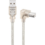 Goobay Usb 2.0 Hi-Speed Cable 90�, Transparent - (93575)