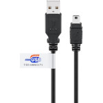 Goobay Usb 2.0 Hi-Speed Cable With Usb Certificate, Black - (93903)