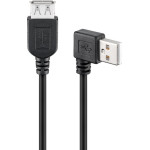 Goobay Usb 2.0 Hi-Speed Extension Cable 90�, Black - (95701)