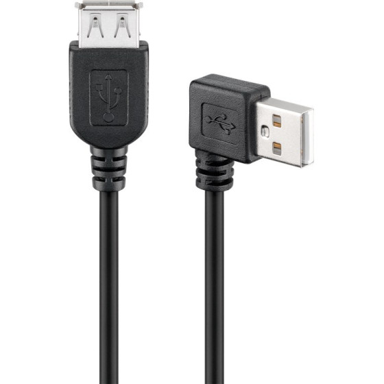 Goobay Usb 2.0 Hi-Speed Extension Cable 90�, Black - (95701)