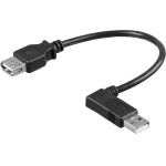 Goobay Usb 2.0 Hi-Speed Extension Cable 90�, Black - (95705)