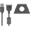 Goobay Usb 2.0 Hi-Speed Extension Cable With Mounting Bracket, Black - (95444)