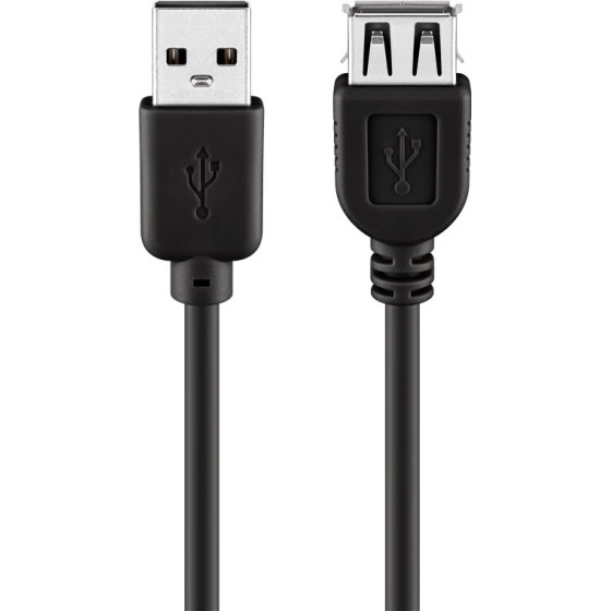 Goobay Usb 2.0 Hi-Speed Extension Cable, Black (10 pcs) - (93600)