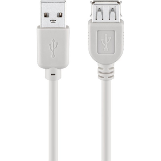 Goobay Usb 2.0 Hi-Speed Extension cable, Grey (10 pcs) - (68715)