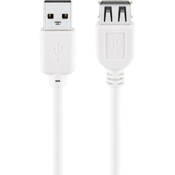 Goobay Usb 2.0 Hi-Speed Extension Cable, White - (96196)