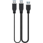 Goobay Usb 3.0 Dual Power Superspeed Cable, Black - (95749)