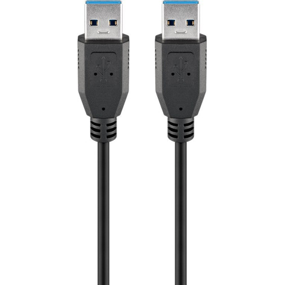 Goobay USB-A Cable, Usb 3.0, 1.8 m, Black - (93928)