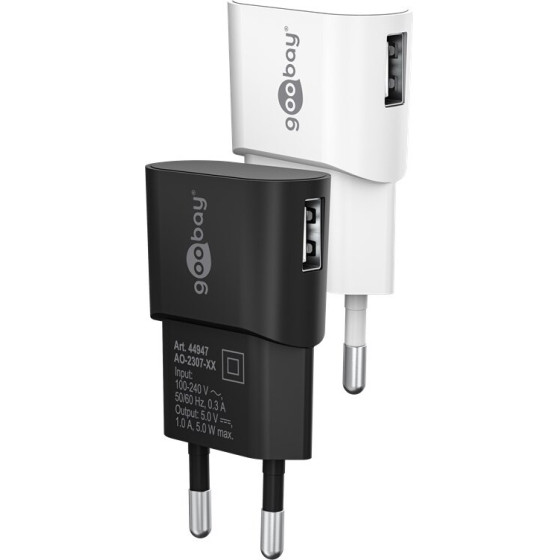 Goobay USB-A Charger (5 W) Black - (44947)