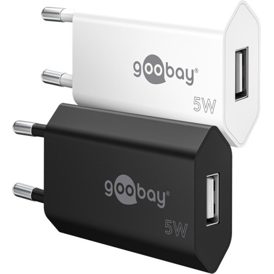 Goobay USB-A Charger (5 W) Black - (44949)