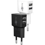 Goobay USB-A Dual Charger (12 W) White - (44952)
