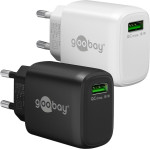 Goobay USB-A Qc Fast Charger (18 W) Black - (61671)