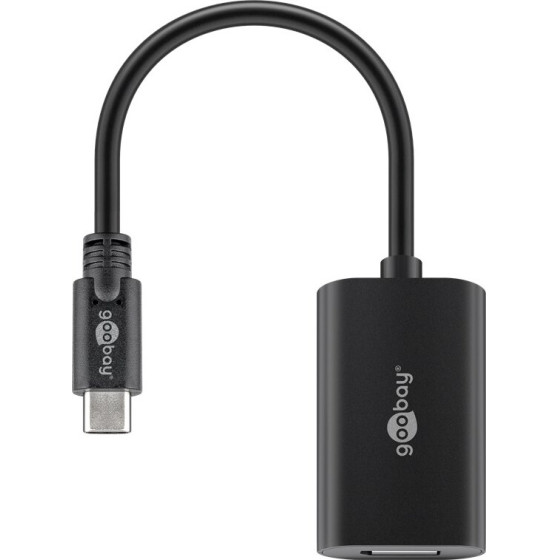 Goobay USB-C ADAP/Dp 0020 Black 0.2m - (38530)