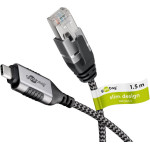 Goobay USB-C(TM) 3.1 To RJ45 Ethernet Cable, Slim, 1.5 m - (74402)