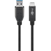 Goobay USB-C(TM) Cable Usb 3.2 Gen 2, 3 A, 0.5 m, Black - (41073)