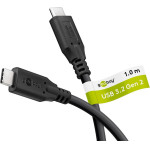 Goobay USB-C(TM) Cable, Usb 3.2, 100 W, 10 Gbit/s, Power Delivery, 1 m - (74200)