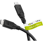 Goobay USB-C(TM) Cable, Usb 3.2, 60 W, 5 Gbit/s, Power Delivery, 1 m - (74726)