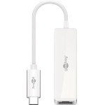Goobay USB-C(TM) Ethernet Adapter, White - (66255)