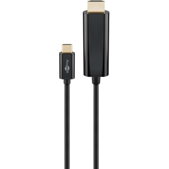 Goobay USB-C(TM) Hdmi Adapter Cable (4k @ 60 Hz), 1.80 m, Black - (77528)