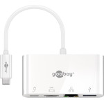 Goobay USB-C(TM) Multiport Adapter To HDMI(TM) And Ethernet, PD, White - (62105)