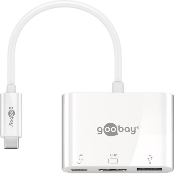 Goobay USB-C(TM) Multiport Adapter To HDMI(TM), PD, White - (62104)