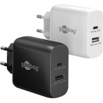 Goobay USB-C(TM) Pd Gan Dual Fast Charger (45 W) Black - (65411)