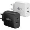 Goobay USB-C(TM) Pd Gan Dual Fast Charger (65 W) White - (65410)