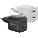 Goobay USB-C(TM) Pd Gan Dual Fast Charger Nano (35 W) Black - (75333)