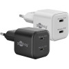 Goobay USB-C(TM) Pd Gan Dual Fast Charger Nano (35 W) White - (75334)