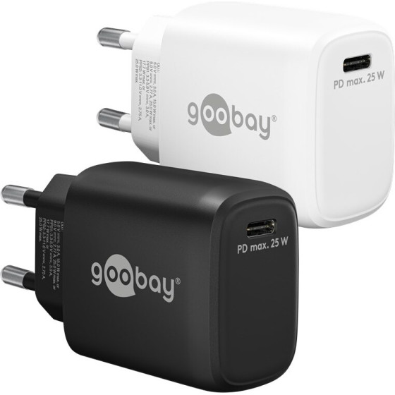 Goobay USB-C(TM) Pd Gan Fast Charger (25 W) White - (65368)