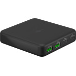 Goobay USB-C(TM) Pd Gan Multiport Desktop Charger (65 W) Black - (65813)