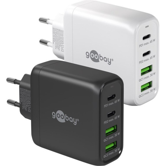 Goobay USB-C(TM) Pd Gan Multiport Fast Charger (68 W) White - (64818)