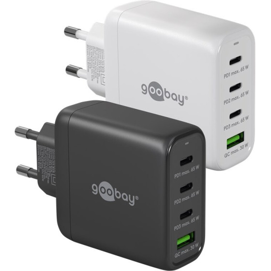 Goobay USB-C(TM) Pd Gan Multiport Fast Charger (68 W) White - (64822)