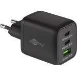 Goobay USB-C(TM) Pd Gan Multiport Fast Charger Nano (65 W) Black - (64753)