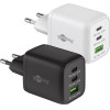Goobay USB-C(TM) Pd Gan Multiport Fast Charger Nano (65 W) White - (64754)