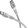 Goobay USB-C(TM) Supersoft Textile Cable With Metal Plugs, 0.5 m, White - (70192)