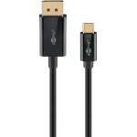 Goobay USB-C(TM) To DisplayPort(TM) Cable 4K @ 60 Hz, 1 m, Black - (75704)
