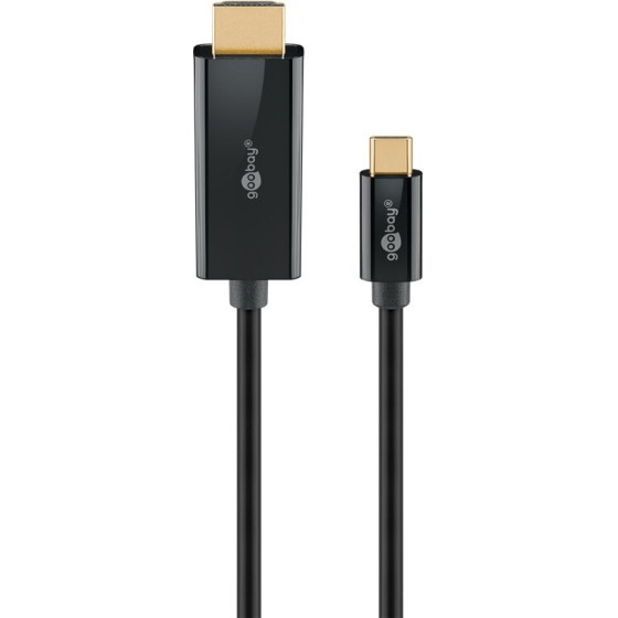 Goobay USB-C(TM) To HDMI(TM) Cable 4K @ 60 Hz, 1 m, Black - (75696)